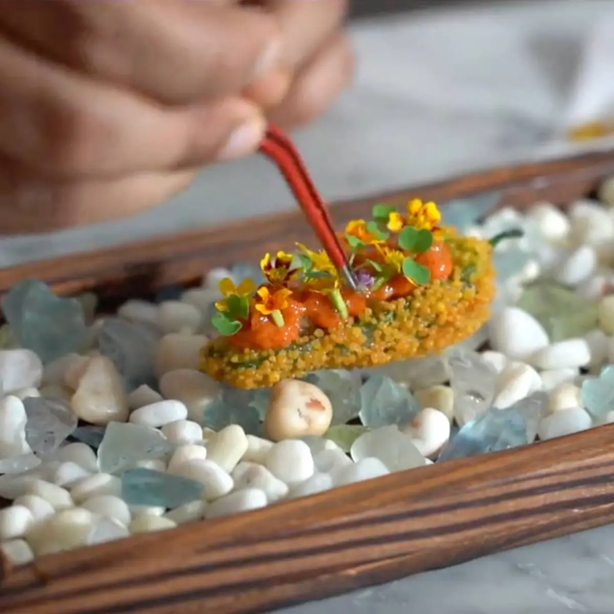 creation thumb for Boondi crusted padrón pepper