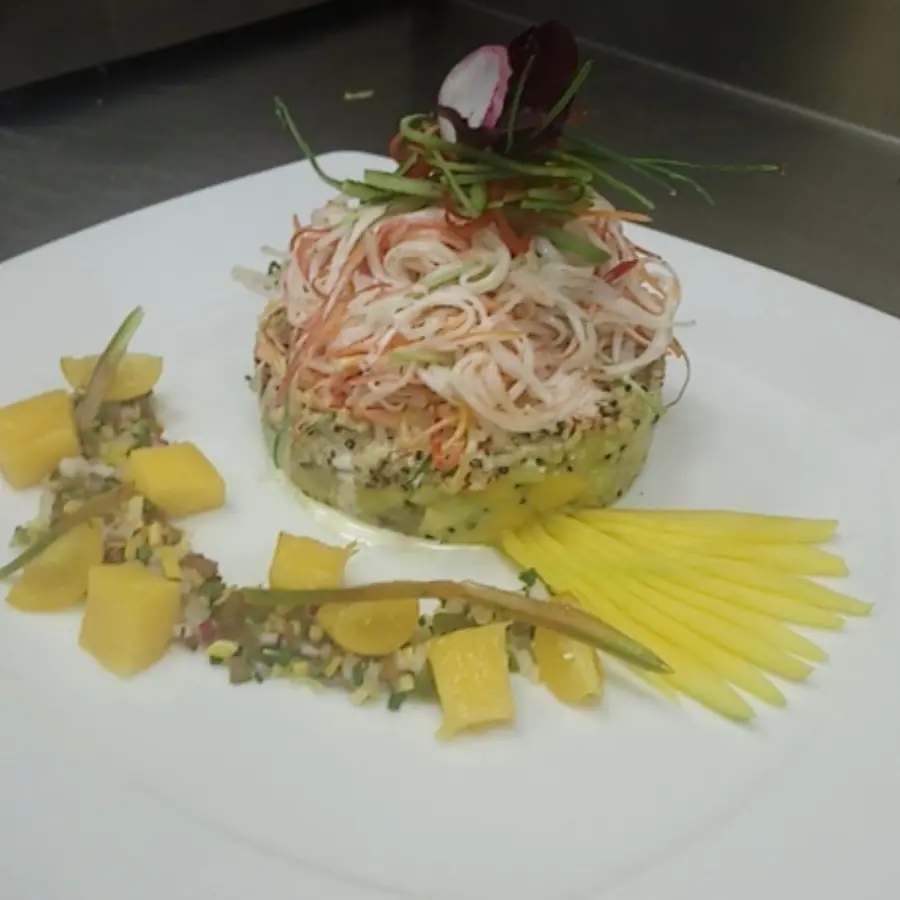 creation thumb for Crab stick with citrus  fruits
