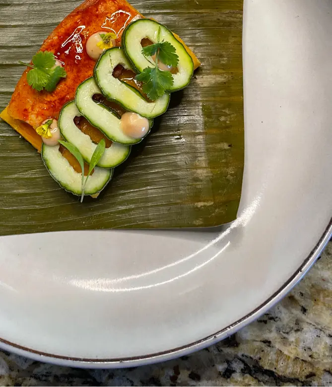 creation thumb for Tamal de Pejibaye y Tacacos