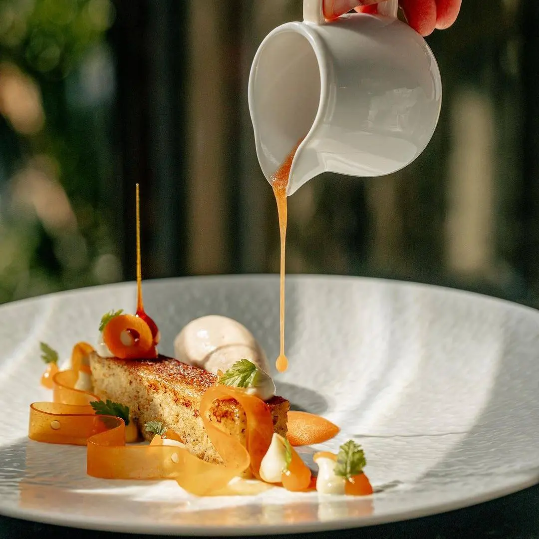 creation thumb for Buckwheat Pain Perdu, Carrot Variation, Salted Hazelnut Ice