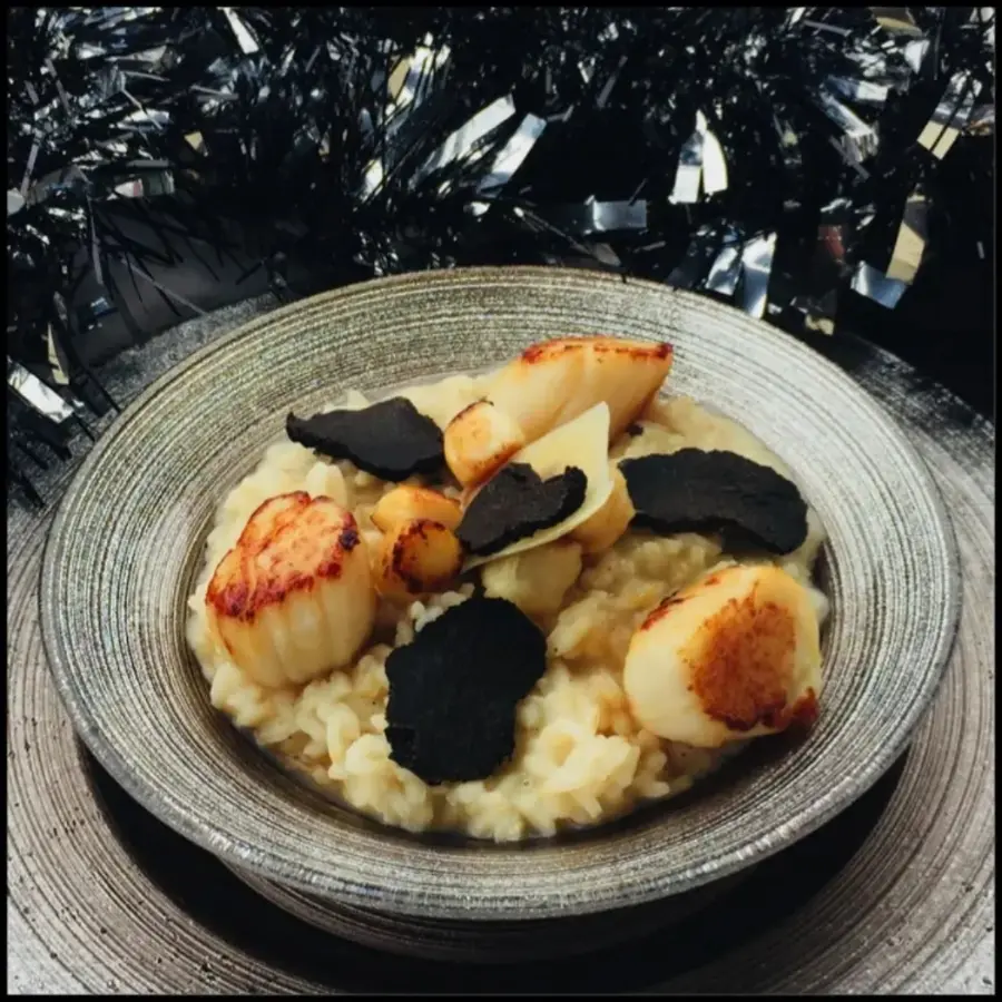 creation thumb for Risotto with scallops and black truffle