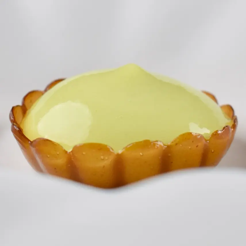 creation thumb for Black garlic and kappa carrageenan tartlet