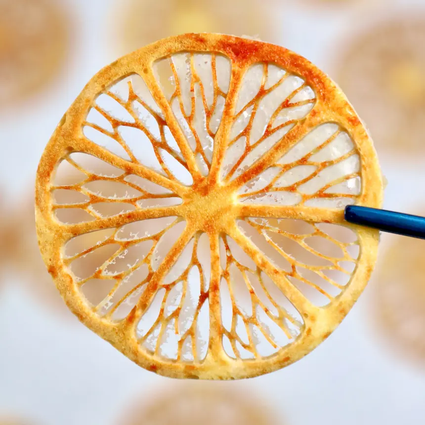 creation thumb for Crispy mandarin tuiles