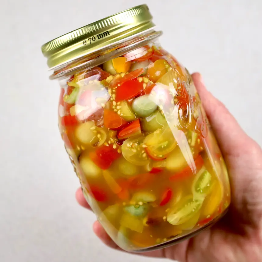 creation thumb for Dry-salted lacto-fermented cherry tomatoes