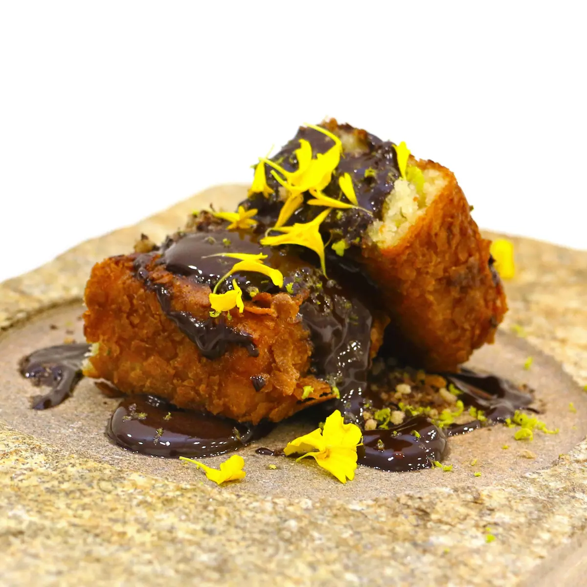creation thumb for CRUNCHY YOGURT SPONGE CAKE OF EVOO WITH CHOCOLATE