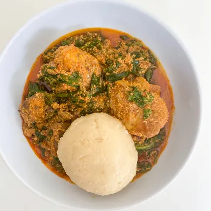 creation thumb for Grieß- und Kürbiskernsuppe (Egusi)