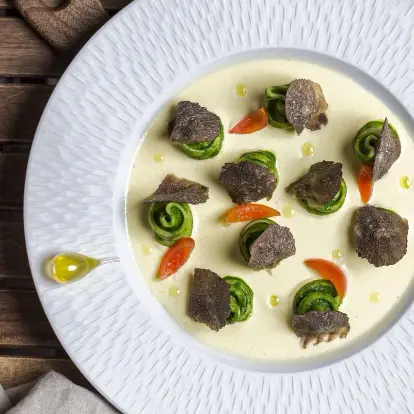 creation thumb for Vesuviotti Taleggio, Spinach and Black Truffle