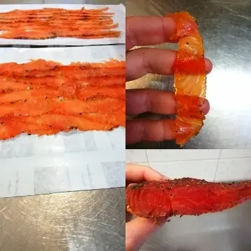 creation thumb for Speck di salmone... 2 settimane di stagionatura