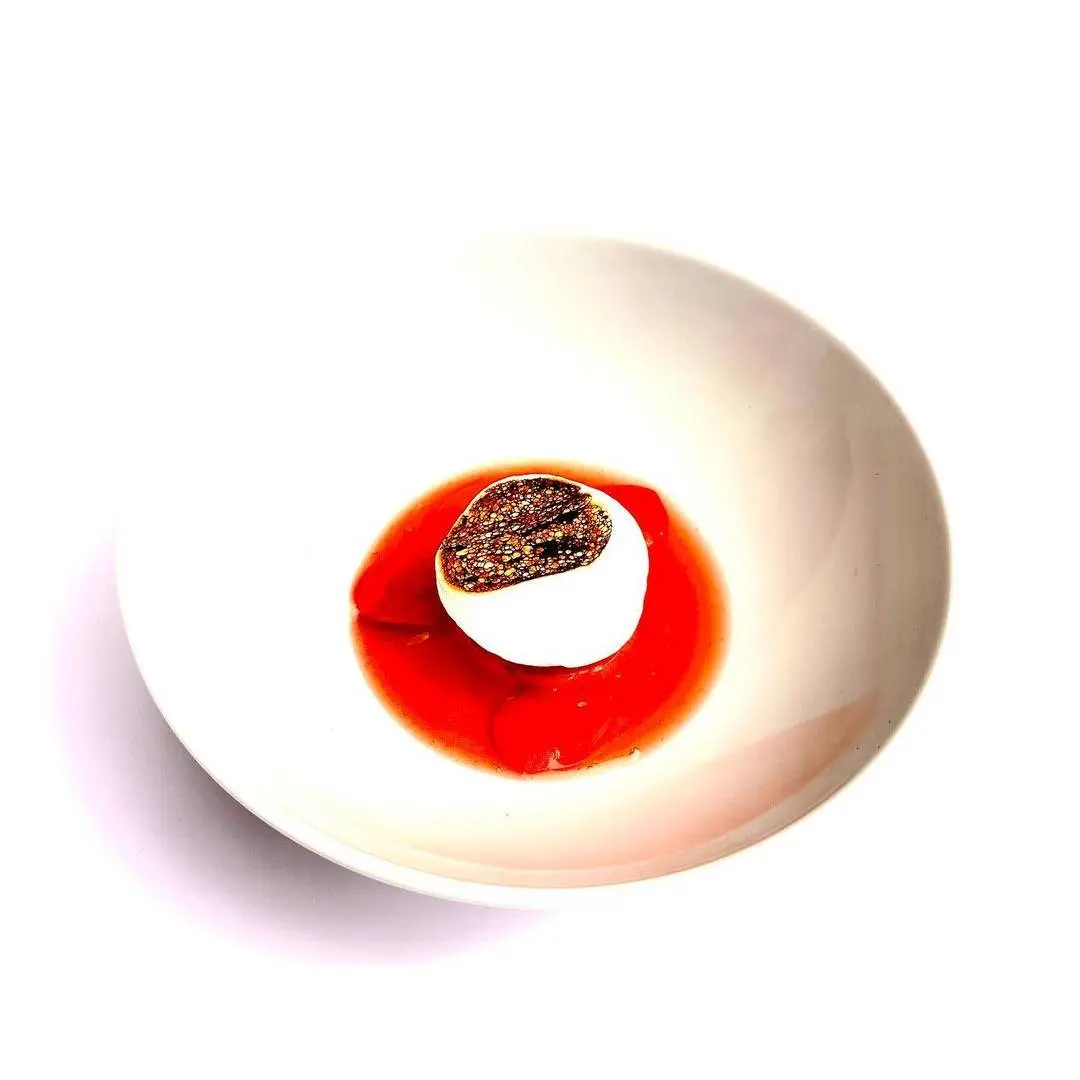 creation thumb for Rhubarb in various guises burned with glowing coals