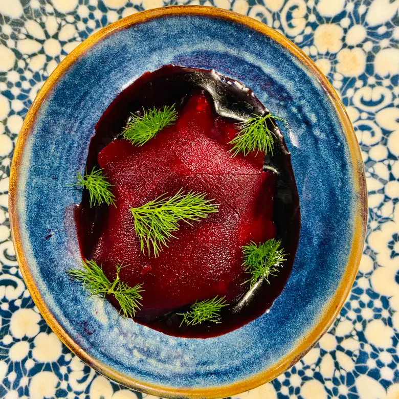 creation thumb for Beets with Marsala reduction