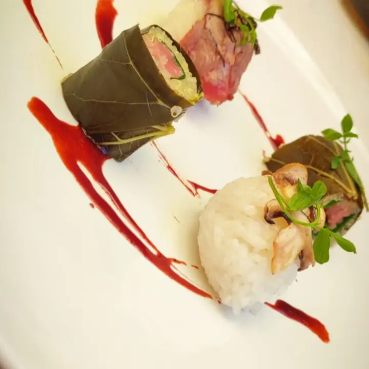 creation thumb for Grape leaves and Andean sushi
