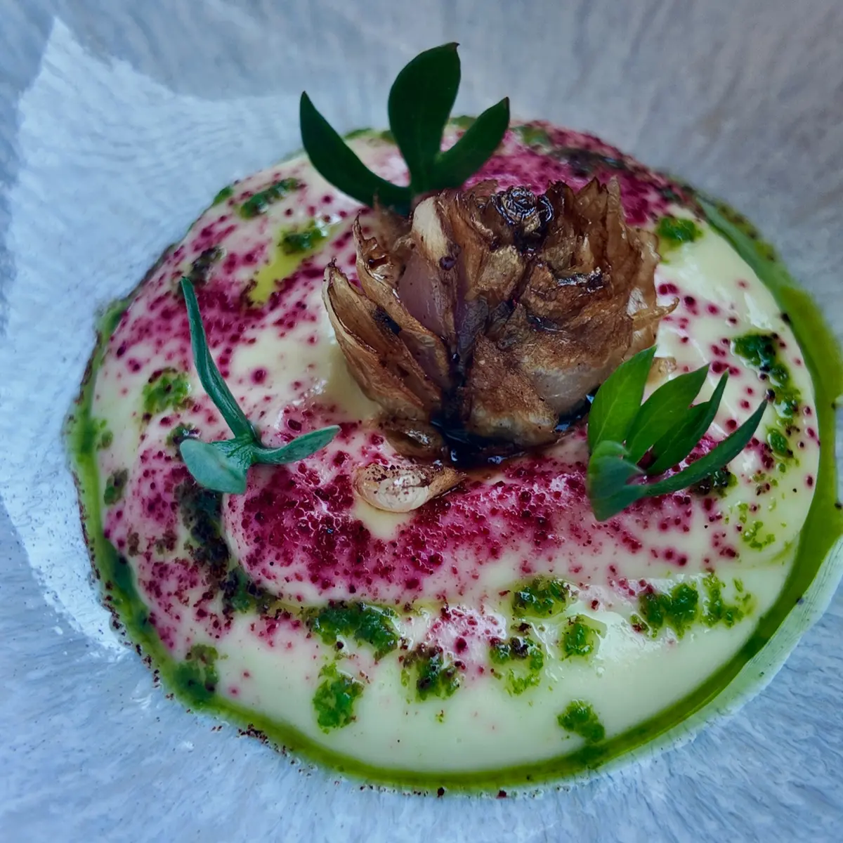 creation thumb for Fried Lampascioni with Sea Fennel and Lime Mayonnaise