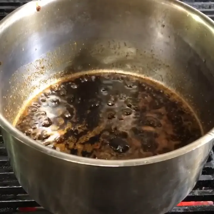 creation thumb for second day slow cooking on the charcoal JUS!!!