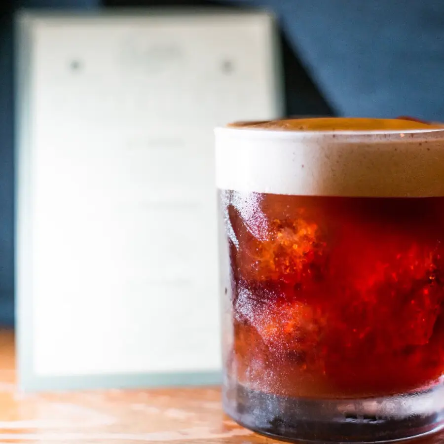 creation thumb for Negroni ...top up with wot foam ...sweet and bitter...❤️