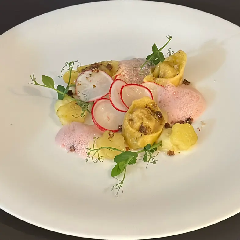 creation thumb for Capelletti, radishes and potatoes