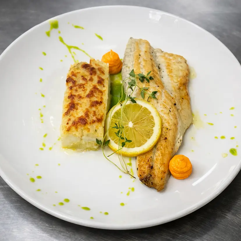 creation thumb for Sea bass with cream patato