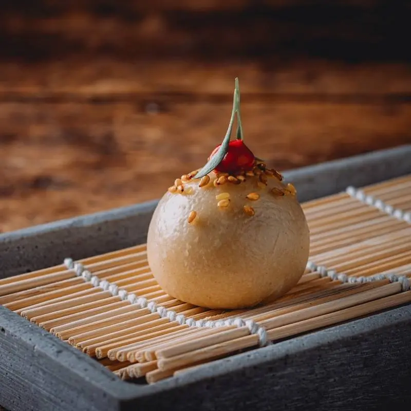 creation thumb for Succulent duck confit, zesty yuzu-sesame and a pepper cream