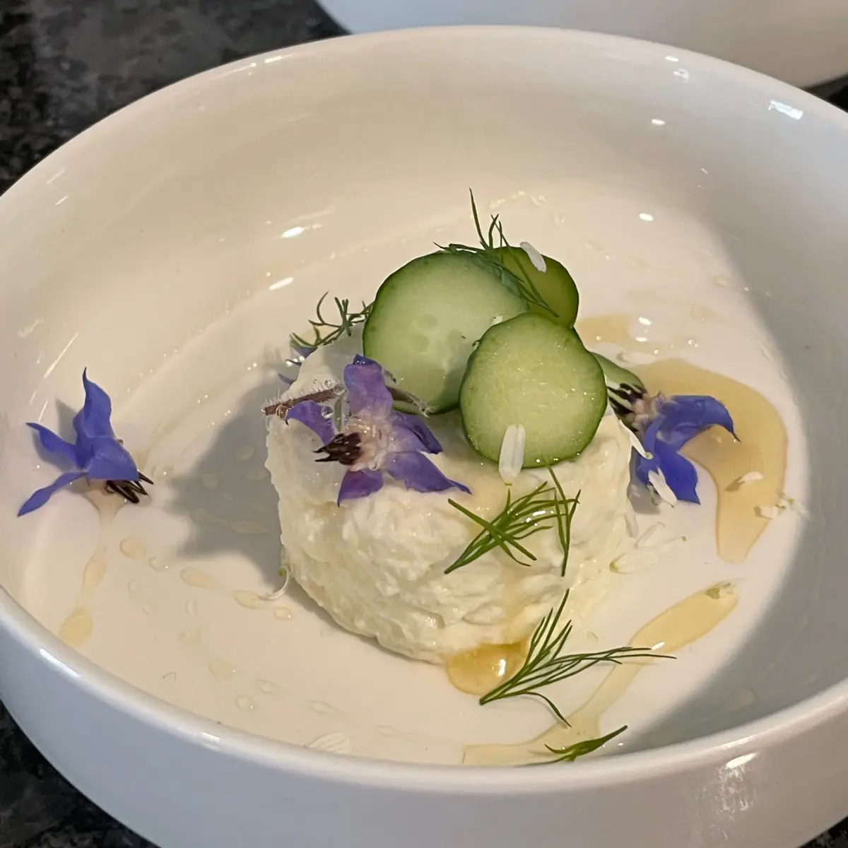 creation thumb for Cucumber panna cotta