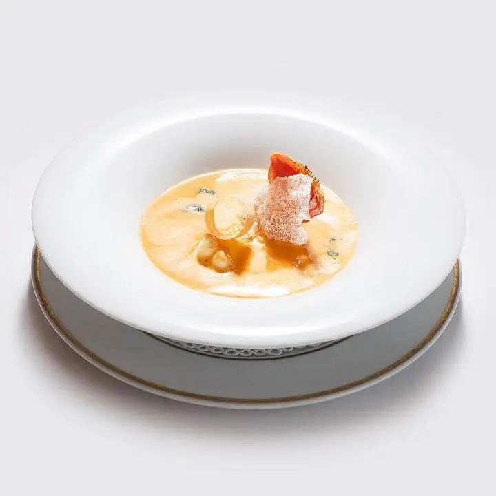 creation thumb for Sopa de curry de coco con cigalas sudafricanas 🥥🦐