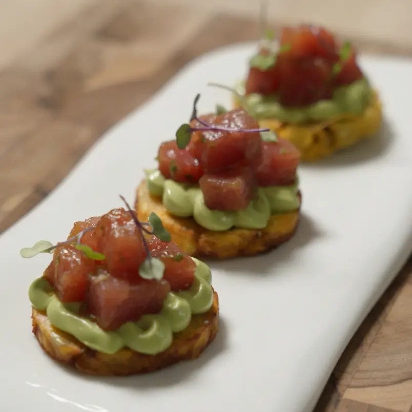 creation thumb for Crispy plantain with tuna