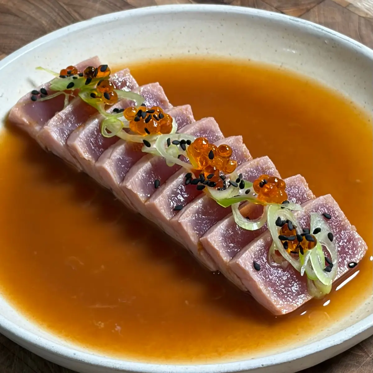 creation thumb for Tuna Tataki with Mandarin Ponzu