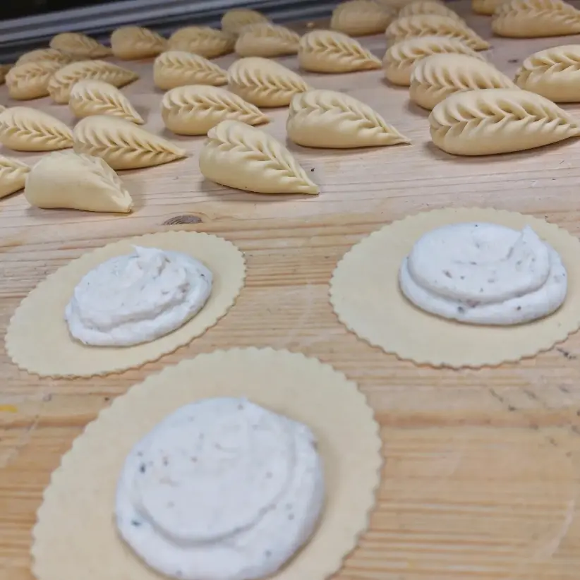 creation thumb for ulurgiones with buffalo ricotta and truffle 🥟 <<>>C