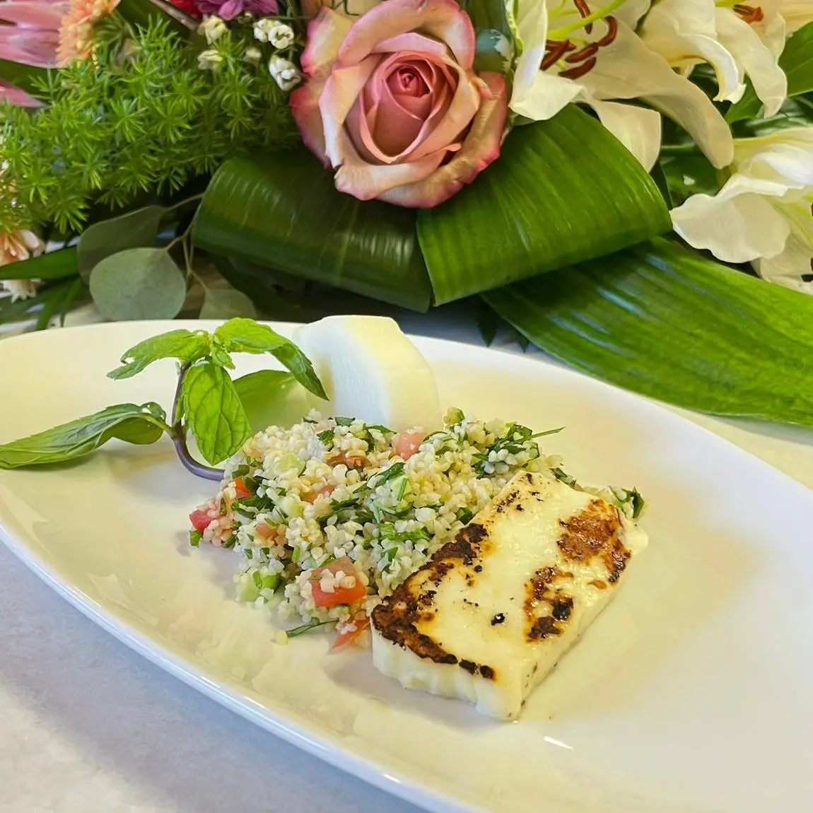 creation thumb for Tabbouleh Melon Halloumi