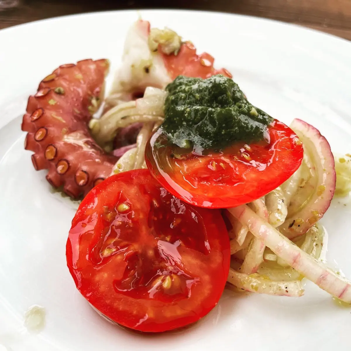 creation thumb for Octopus, tomatoes, and onions