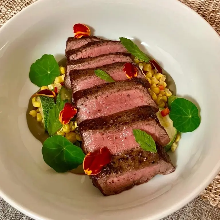 creation thumb for Steak 🥩 with summer veg.
