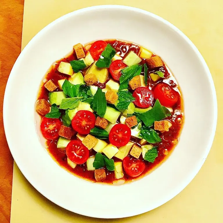 creation thumb for Gazpacho with summer veg.
