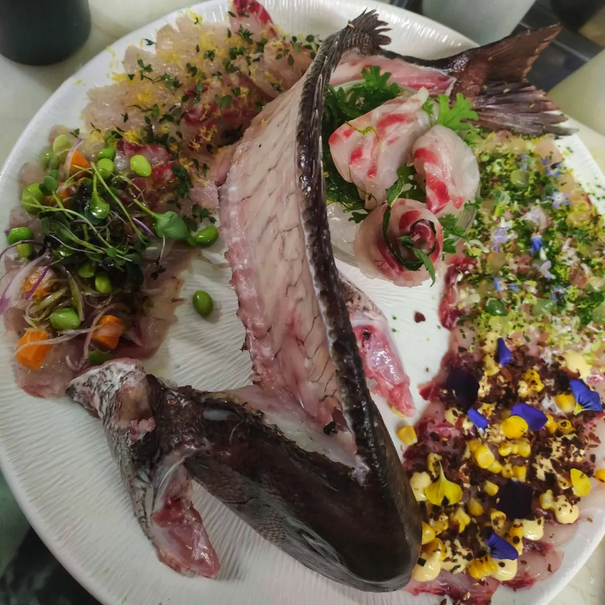 creation thumb for Whole fish sashimi