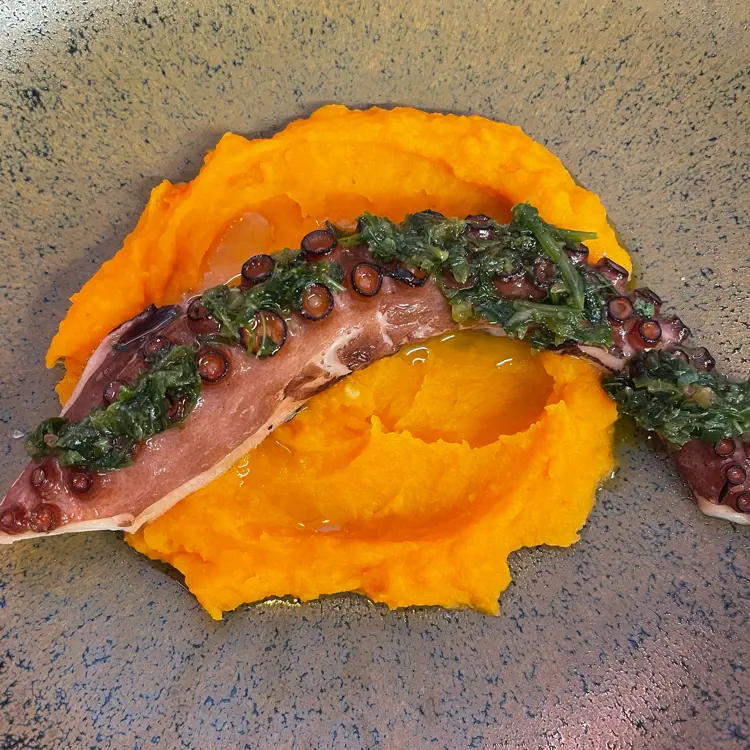 creation thumb for Octopus • Sweet Potato • Chimichurri