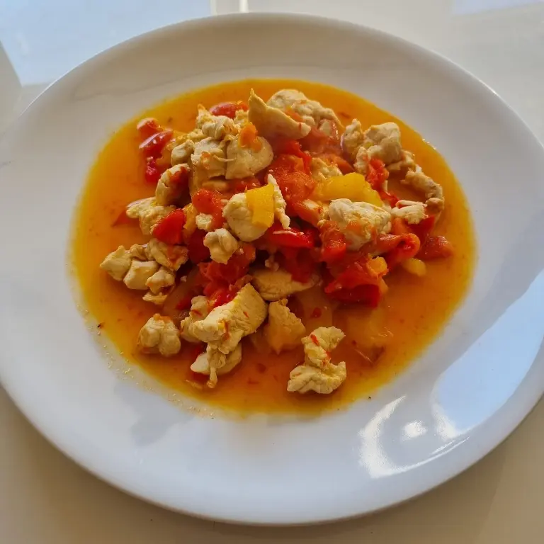 creation thumb for Chicken with pepper (traditional Roman recipe)