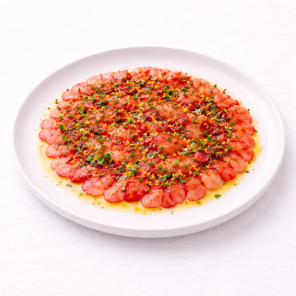 creation thumb for Spanis Red Prawn (Carabinero) Carpaccio