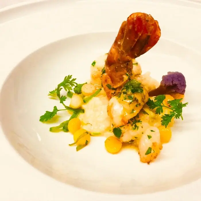 creation thumb for Garnele auf Salzzitronen Risotto