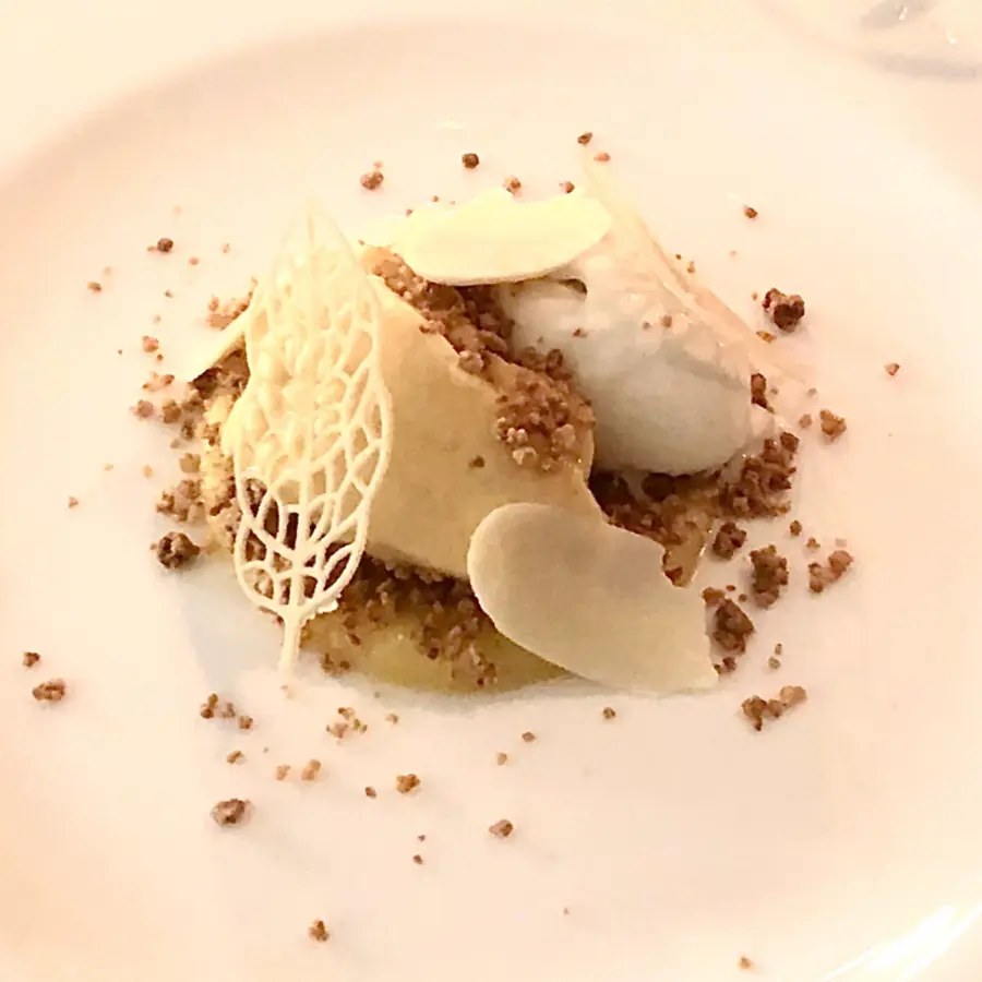 creation thumb for Grilled pineapple sorbet and white chocolate and coconut ice cream