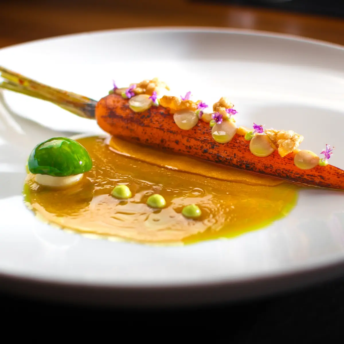 creation thumb for Carrot from "Schmidener Feld" I king oyster I Shiso I Kimchi