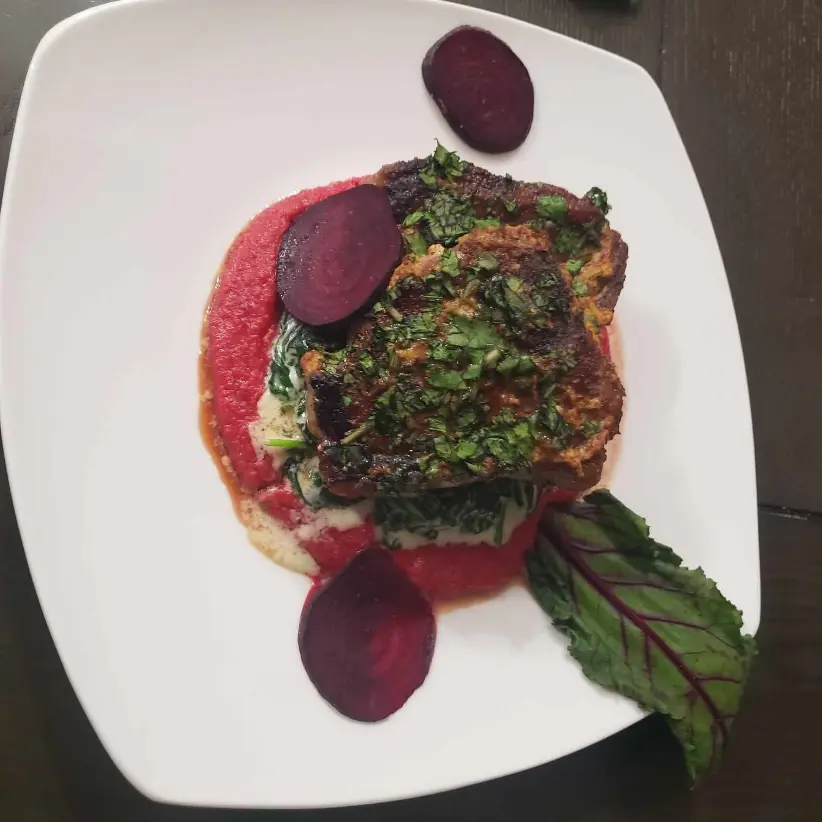creation thumb for Herb crusted lamb tenderloin