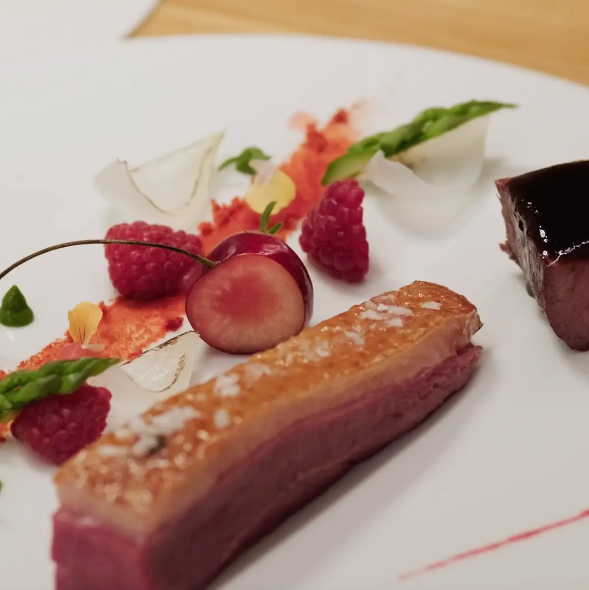 creation thumb for Duck Breast, Cherrie & Nero di Troia