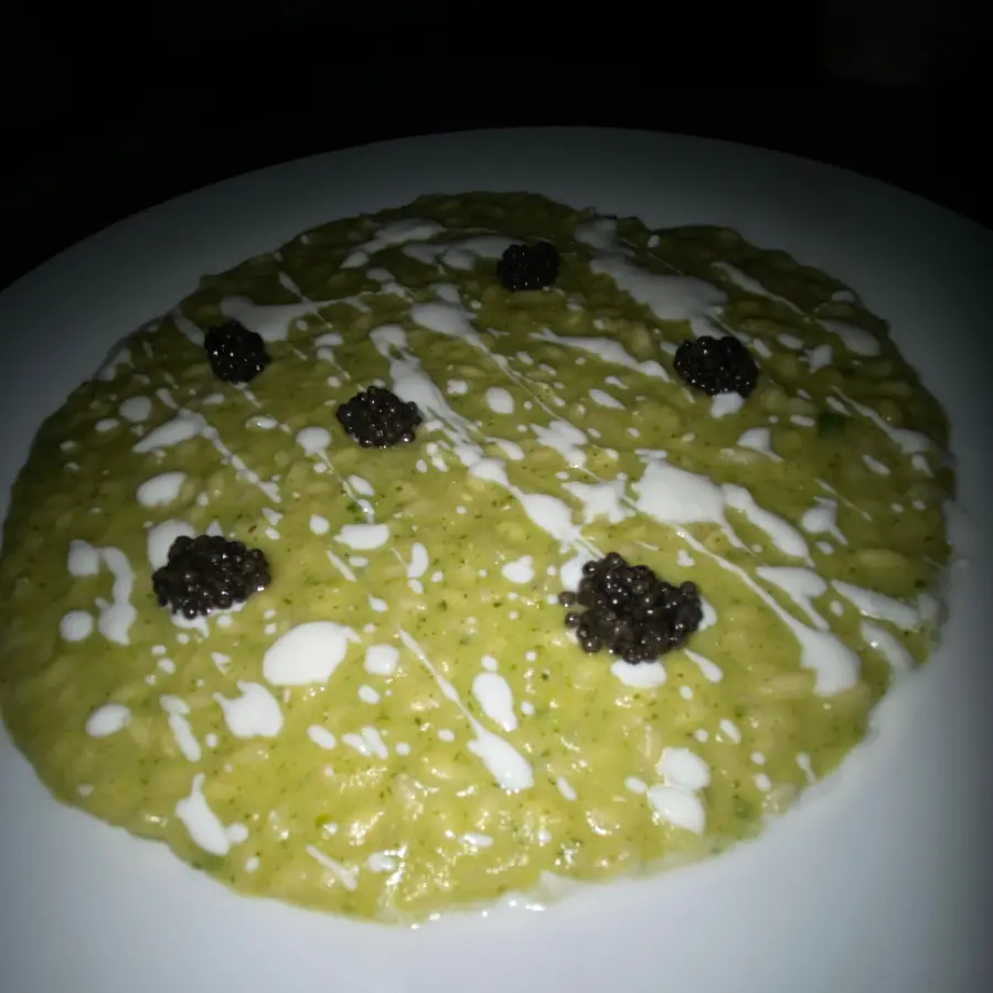 creation thumb for risotto with zucchini, yogurt and caviar