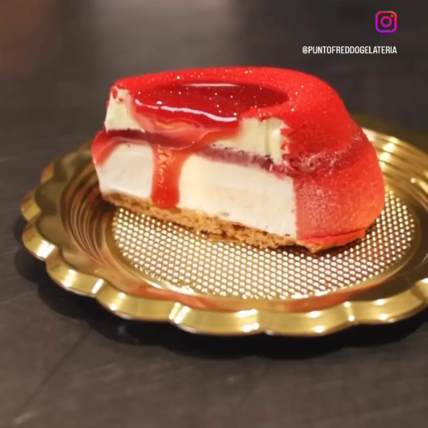 creation thumb for Monoporzione San Valentino  yogurt mandorla e lampone