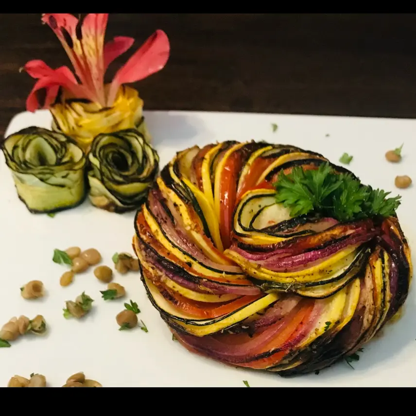 creation thumb for Braised ratatouille. vegan
