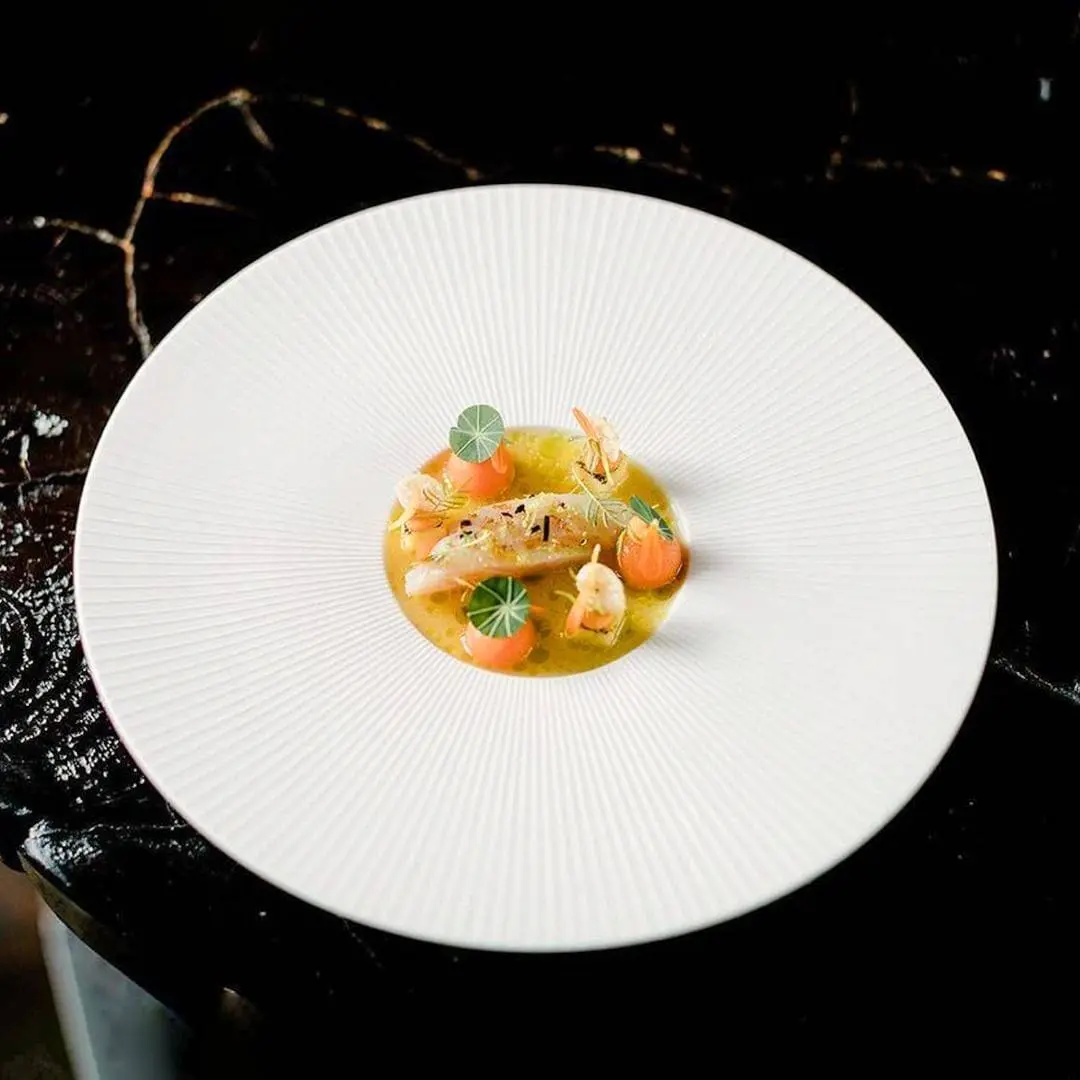 creation thumb for 24-hour cured sturgeon with an interpretation of aguachile