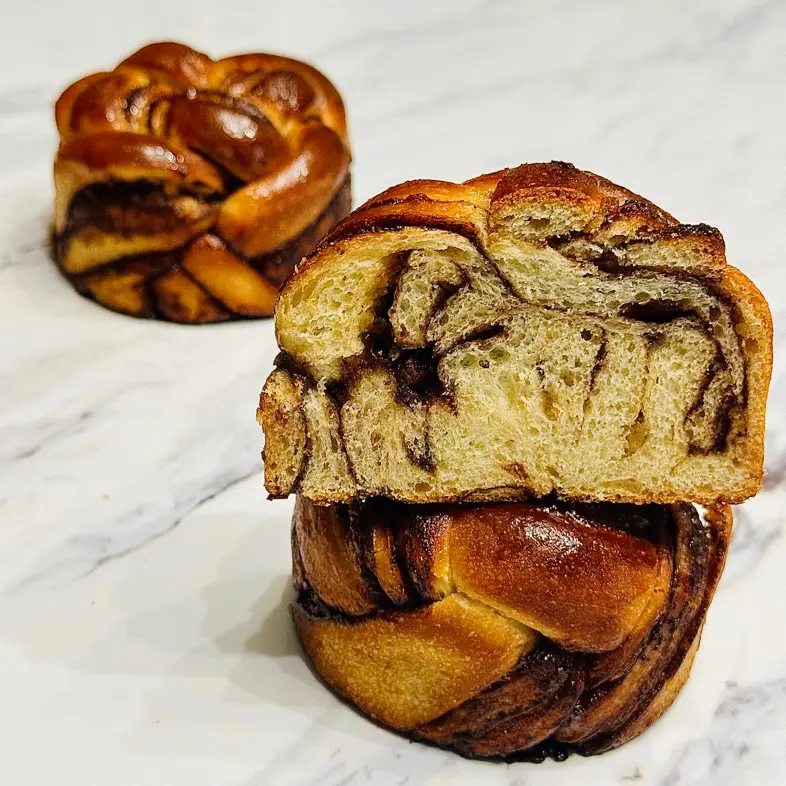 creation thumb for Babka de chocolate y banana 🍌 🍫