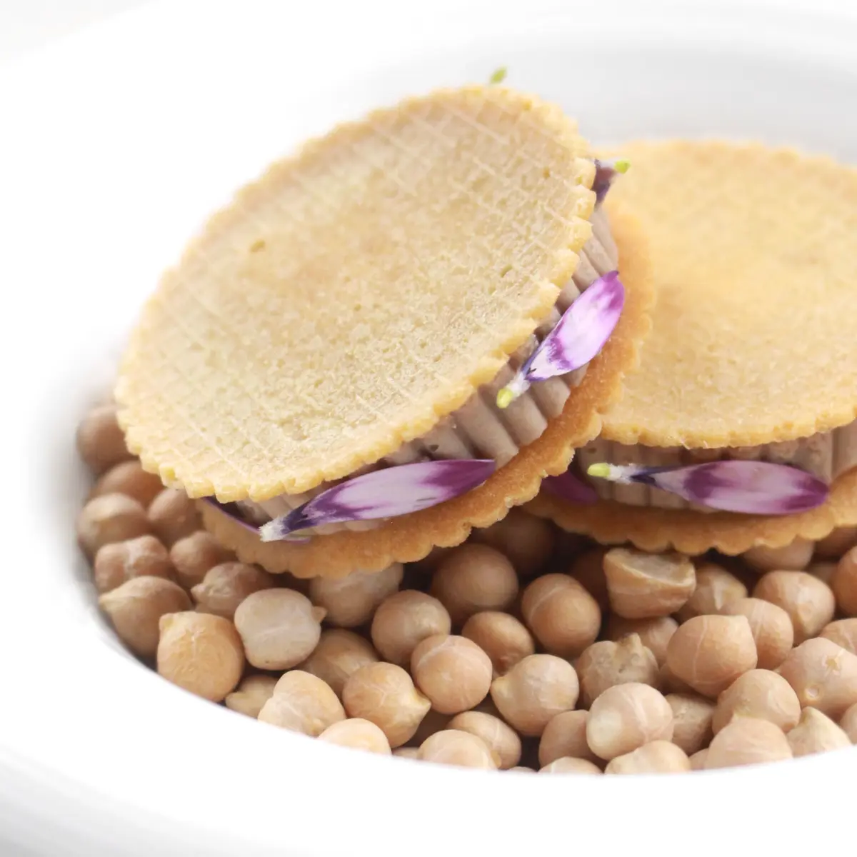 creation thumb for Crunchy Mini-sandwich With Meat Paté, Lime & Maldon Salt