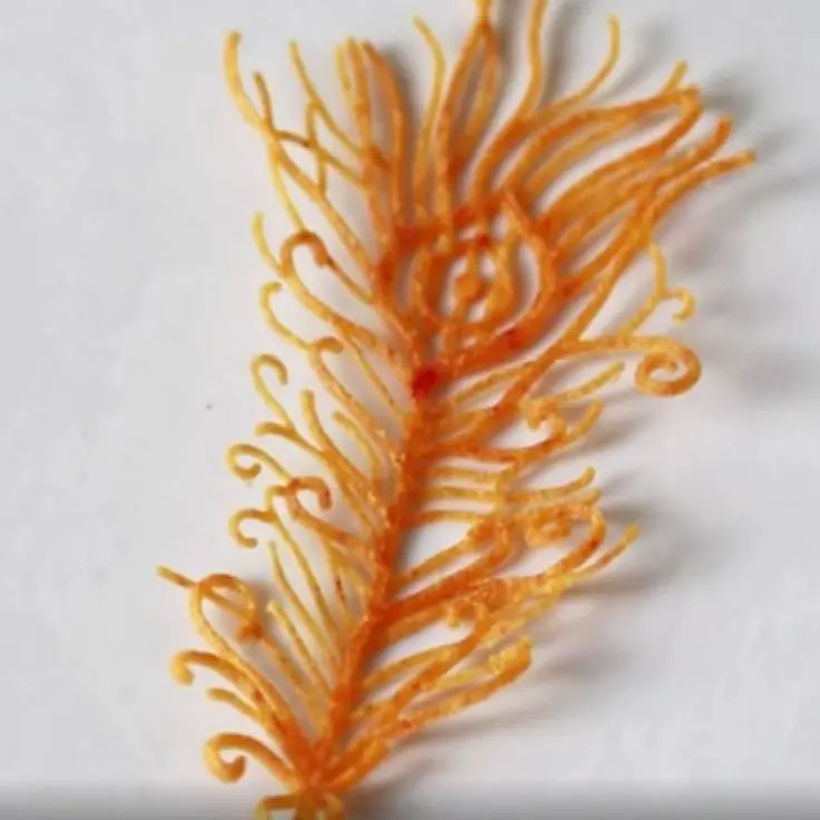 creation thumb for Pluma de pavo real con pimientos del piquillo