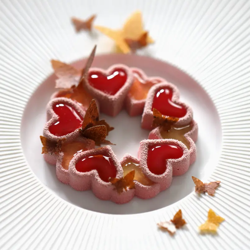 creation thumb for Valentines Raspberry Vanilla & Lime Dessert