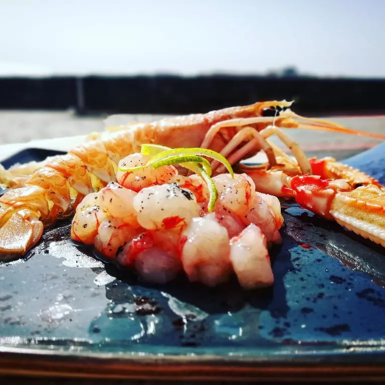 creation thumb for Tartare of carabineros and crayfish in sight
