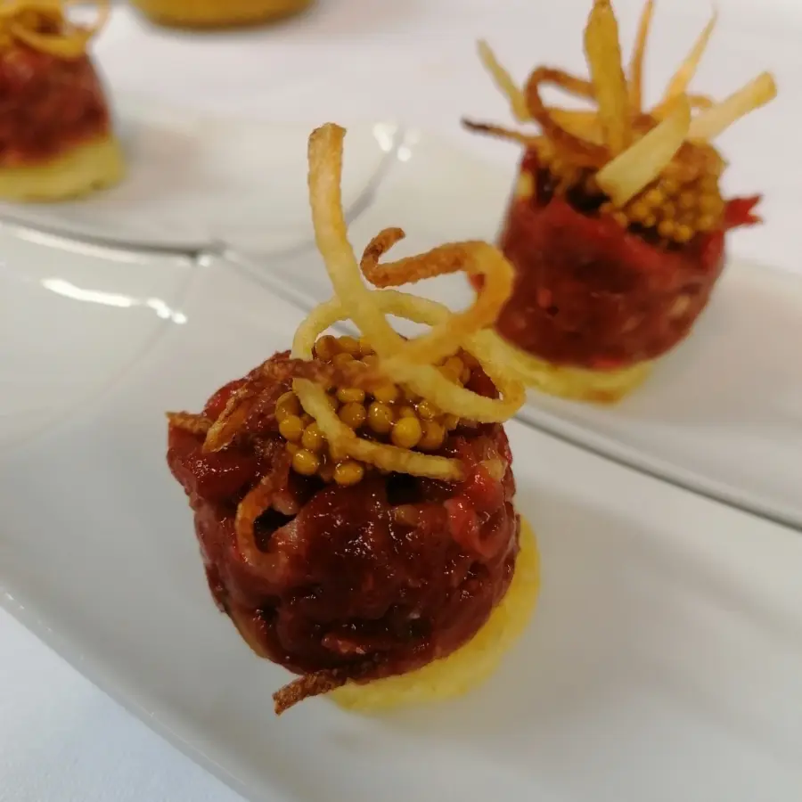creation thumb for #Beef tatar mit Gurkenwasabi-Nockerl
