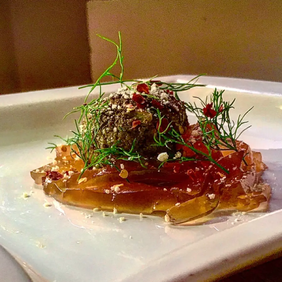 creation thumb for Tomato fettuccine with meatballs